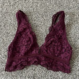 Elegant Lace Bralette in Deep Purple